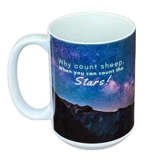 Count the Stars 15oz White Mug