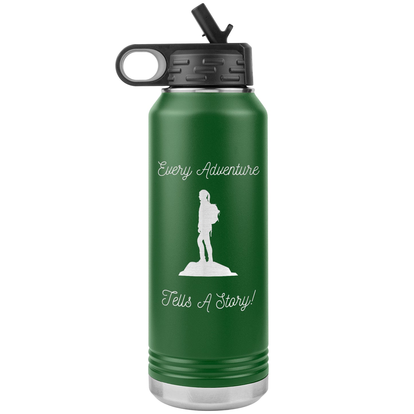 Every Adventure Tells A Story - 32oz Water Bottle Insulated