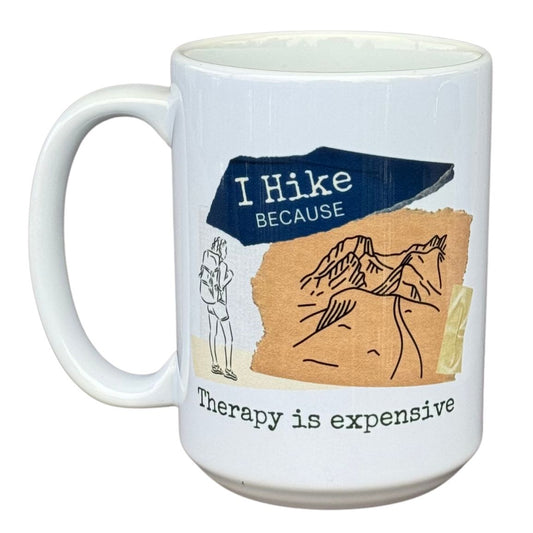 Hike Therapy female 15oz White Mug