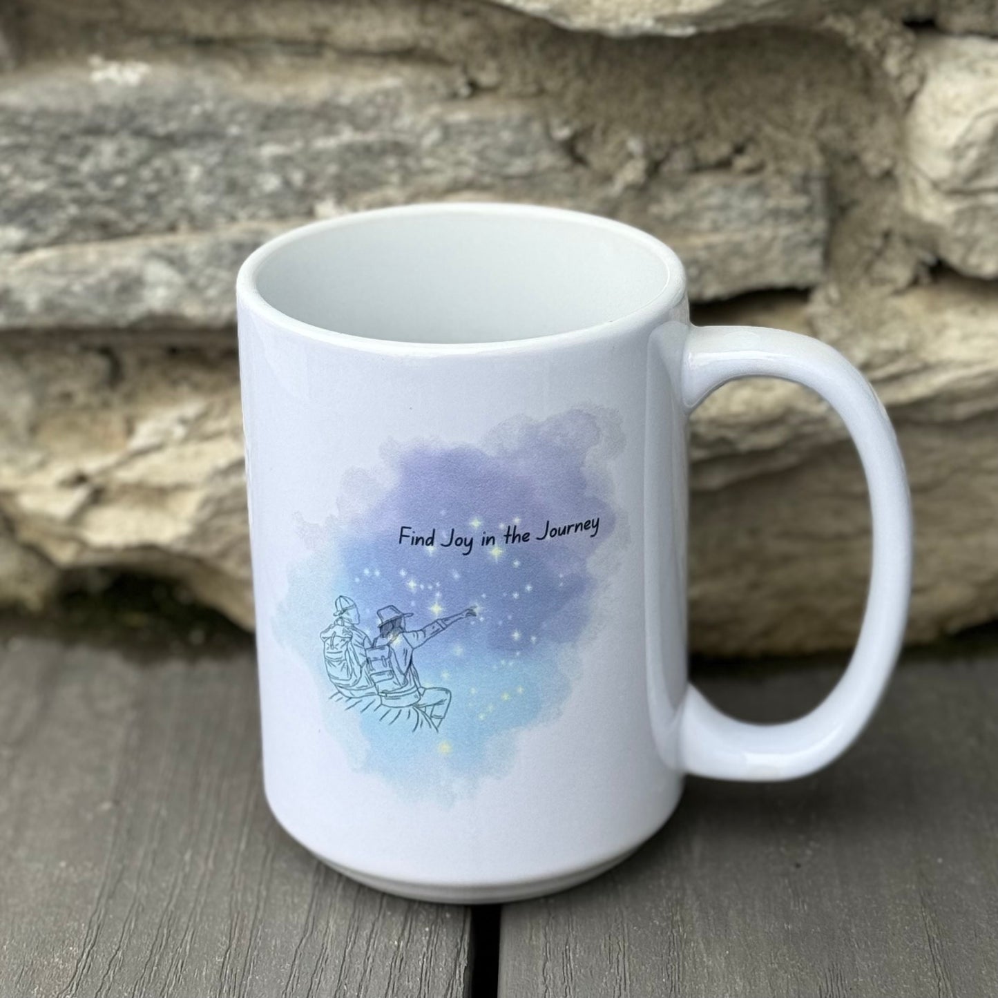 Joy in the Journey 15oz White Mug