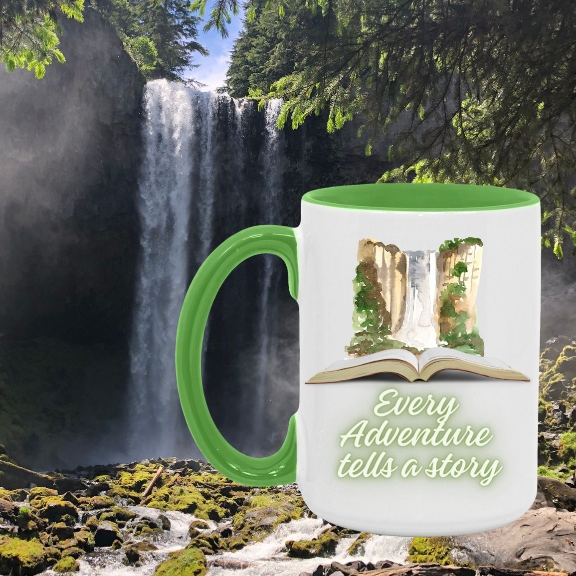 A Waterfall Adventure 15oz Accent Mug